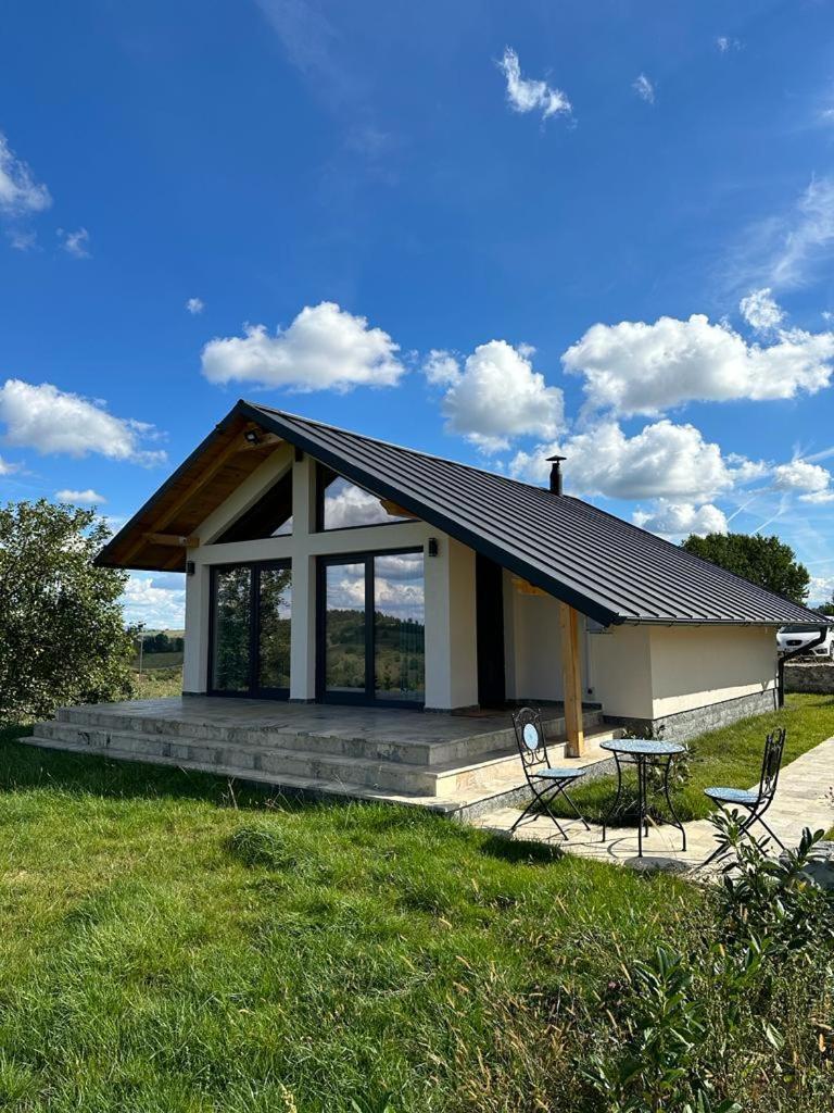 Casa Moderna In Sinteu - Intersectia Intre Modern Si Linistea Naturii Huta Voivozi Exterior foto